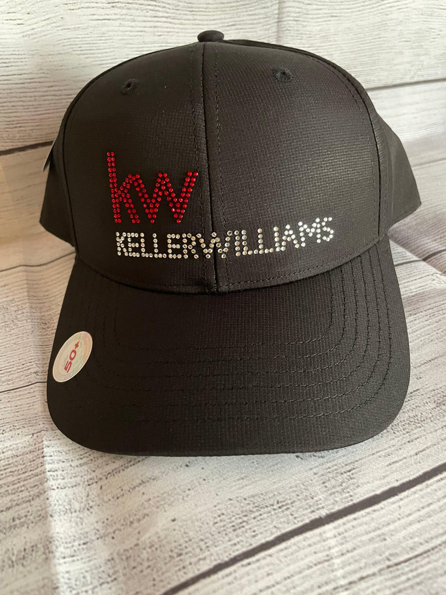 Keller Williams Ladies Rhinestone Cap, KW-FH354 Nylon Performance Ladies Rhinestone Cap w/Bling logo & Capper Option