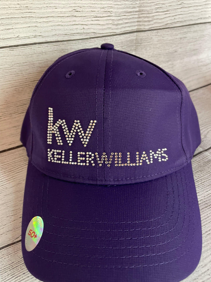 Keller Williams Ladies Rhinestone Cap, KW-FH354 Nylon Performance Ladies Rhinestone Cap w/Bling logo & Capper Option