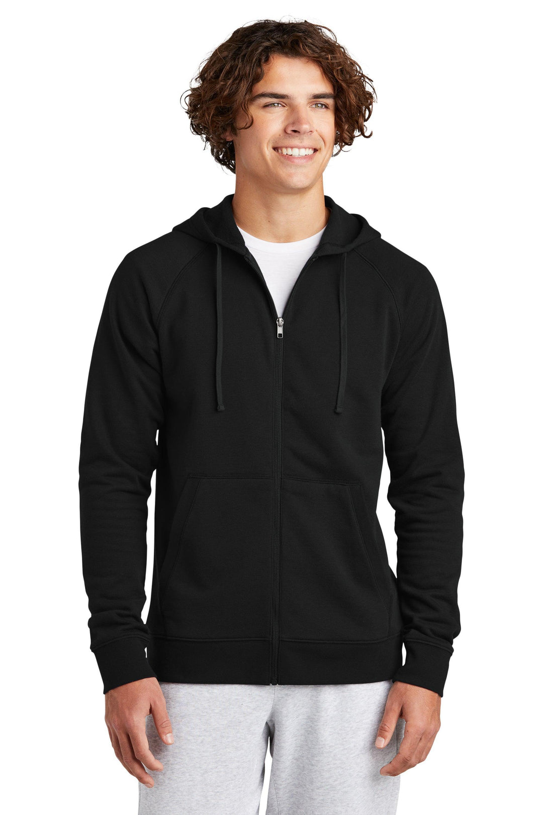 Fleece Full Zip Hoodie, KW-SMSTF201 Sport-Tek® Unisex Drive Fleece Hooded Full-Zip