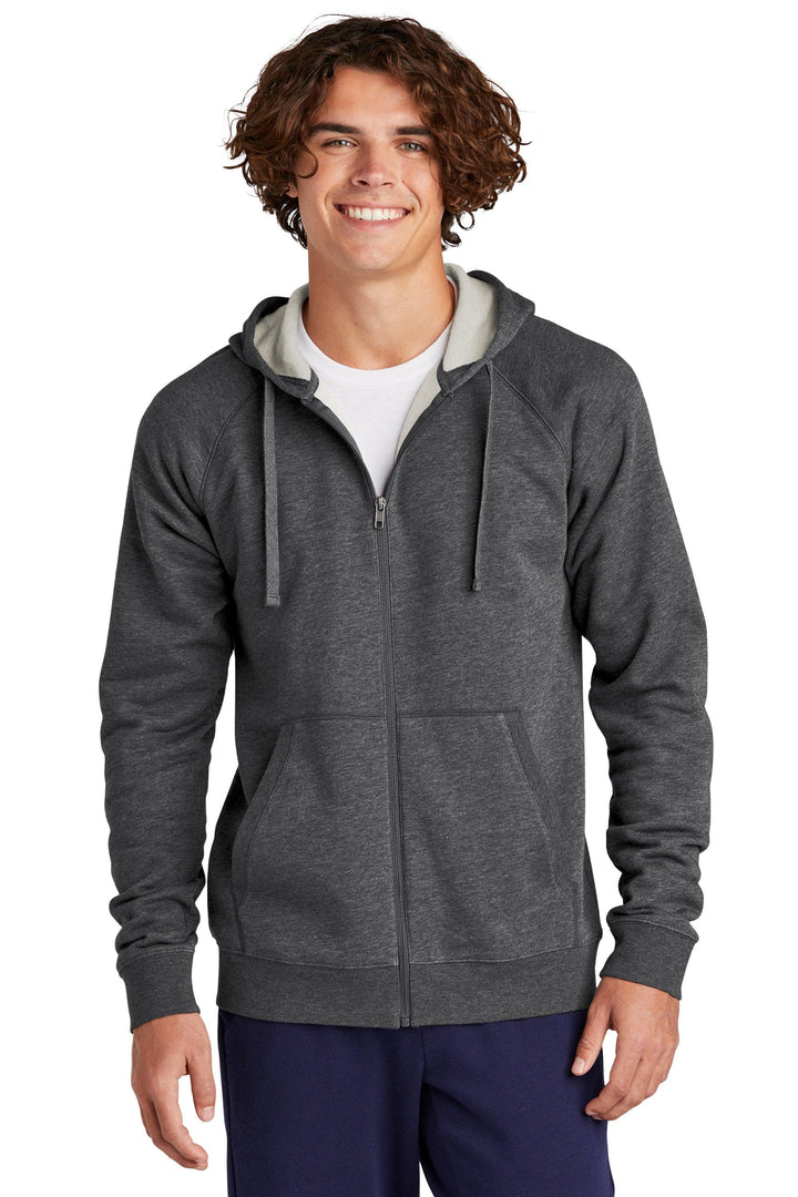 Fleece Full Zip Hoodie, KW-SMSTF201 Sport-Tek® Unisex Drive Fleece Hooded Full-Zip