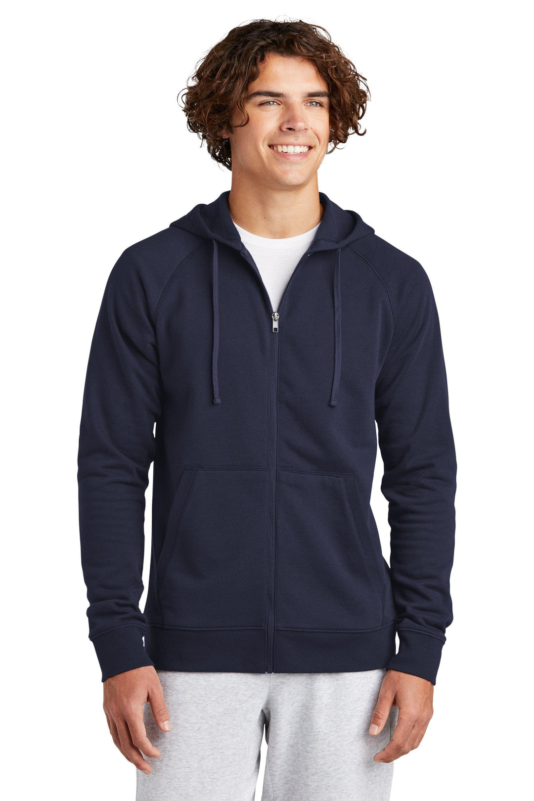 Fleece Full Zip Hoodie, KW-SMSTF201 Sport-Tek® Unisex Drive Fleece Hooded Full-Zip