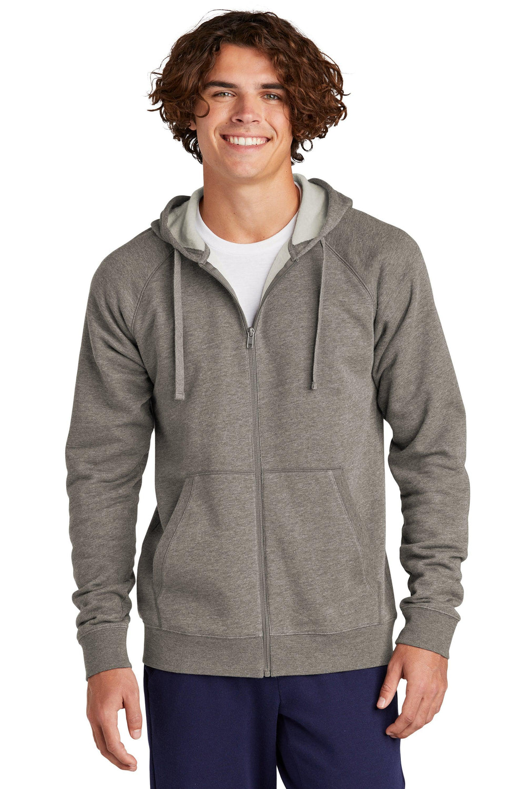 Fleece Full Zip Hoodie, KW-SMSTF201 Sport-Tek® Unisex Drive Fleece Hooded Full-Zip