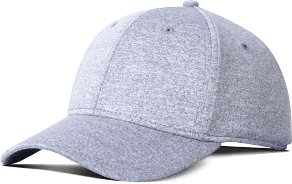 Heather Grey Performance Cap, KW-FH379 Cap Performance Grey Heather Polyester/Spandex Blend
