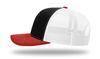Custom Trucker Hats, KW-RC172 Tri-Color Fitted Trucker Cap